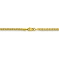 thumbnail image 4 of Leslie's Real 10kt Yellow Gold 2.4mm Flat Anchor Chain; 20 inch; Lobster Clasp; for Adults and Teens; for Women and Men, 4 of 5