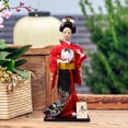 thumbnail image 2 of Muñeca kimono de geisha japonesa, estatua asiática, estatuilla de dama, decorativa, coleccionable Estilo A, 2 of 9