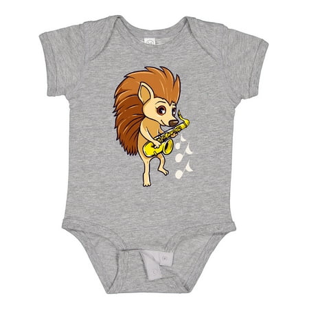 

Inktastic Saxophone Player Funny Music Porcupine Gift Baby Boy or Baby Girl Bodysuit