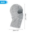 thumbnail image 2 of Unique Bargains Distressed Balaclava Ski Mask Camo Knitted Full Face Cover Light Gray, 2 of 3
