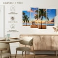 thumbnail image 4 of Elephant Stock Fort Lauderdale Beach Lifeguard Tower Wall Art - Horizontal Multi Panel Canvas - Living Room Wall Decor - Beach Multi Panel - Brown And Blue Decor - 84" x 54", 4 of 4