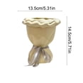 thumbnail image 3 of Artistic Ceramic Vase, Decorative Flower Container, Modern Shape Vase for Home Living Room Table Wedding Decoration Display Accent Piece, 3 of 6