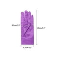 thumbnail image 2 of INSPIRE CHIC Women's Glove Satin Bead Decor Full Finger Wrist Length Short Gloves for Elegant Wedding Purple, 2 of 6