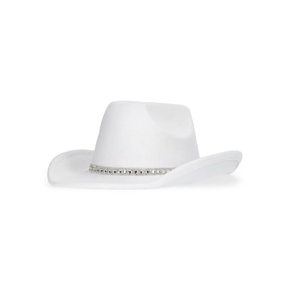 Justice Girls Cowboy Hat, White