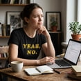 thumbnail image 4 of Womens Yeah No T Shirt Funny Hilarious Expression Novelty Graphic Tee Womens Graphic Tees, 4 of 9
