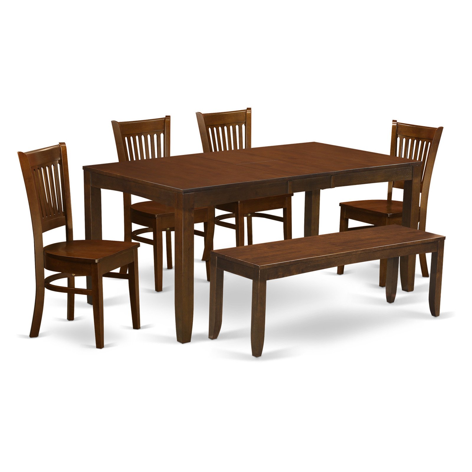 East West Furniture Lynfield 6 Piece Hepplewhite Modern Dining Table Set Walmartcom Walmartcom