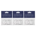 thumbnail image 4 of John Bead Beadwork Findings Partly Flattened Circle Silver Jewelry Finding, 9pcs, 4 of 7