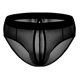 thumbnail image 1 of Men s sexy underwear with open back mesh translucent breathable elasticated briefs, 1 of 5