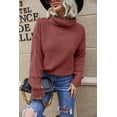 thumbnail image 2 of Sherrylily Women Turtleneck Sweaters Batwing Sleeve Casual Pullover Loose Sweater, 2 of 7