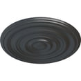 thumbnail image 3 of 29 1/8"OD x 1 1/2"P Carton Smooth Ceiling Medallion Pewter Finished, 3 of 6