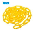 thumbnail image 3 of Unique Bargains 0.3' Diameter 5Ft Length Plastic Chain Barrier Safety Link Chain Stanchion for Crowd Control, Yellow, 3 of 5
