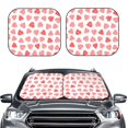 thumbnail image 2 of Balery 2 Piece Pink Hearts1 Car Windshield Sun Shade|Foldable Front Windshield Shade for Car Front Window for Most Sedans SUV Truck-Large, 2 of 7
