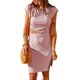 thumbnail image 1 of SAYOO Vestido de mujer de manga corta con cuello redondo y corte ajustado de verano SAYOO  Moda, 1 of 3