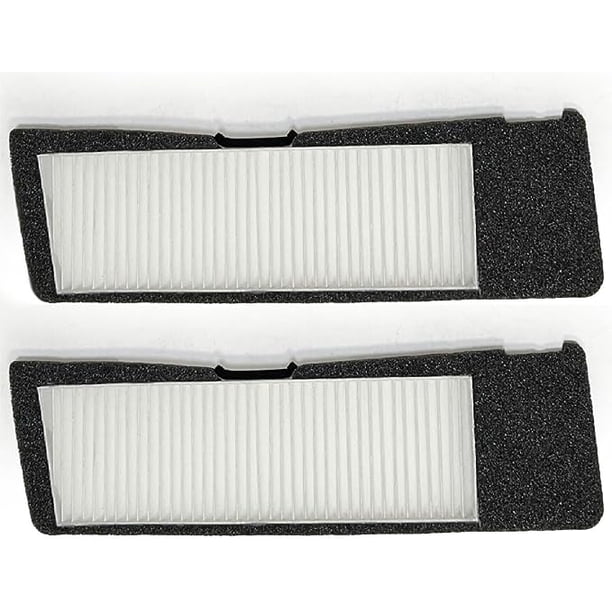 Nispira Tesla Modelo 3 Inglaterra de cabina Aire acondicionado Ventilamiento de la entrada Reemplazo del filtro Hepa | Para 2021 2022 2023 | Tamaño 12.5 "x 3.75" x 0.75 ". 2 paquete Nispira TEL32