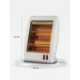 thumbnail image 2 of Calefactor Smlb Caf-04 Blanco 800w Cuarzo Eficiente Blanco, 2 of 4