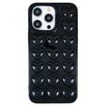 thumbnail image 1 of Funda compatible con iPhone 16 Pro para mujer, diseño de corazón de burbujas 3D, diseño kawaii, ideal para iPhone 16 Pro de 6,3 pulgadas, transparente., 1 of 8