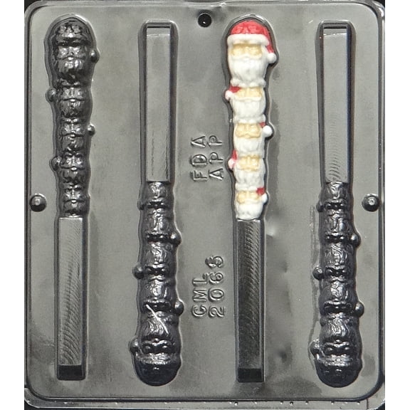2065 Santa Pretzel Pop Lollipop Chocolate Candy Mold