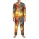thumbnail image 3 of Fotbe Red And Blue Fire Dragon B Pijama de Hombre con Estampado de Manga Larga, Conjunto de 2 Piezas, Ropa de Dormir Suave y Cómoda con Bolsillos-Large, 3 of 7