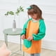 thumbnail image 4 of Delantal de pintura impermeable unisex para niños y niñas, con bolsillos, manga larga y sin mangas, de 6 a 9 años, 4 of 8