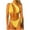 Yellow, variant on Women Bikini Sets Two Piece Bathing Suits Textured Padded Bikini Swimsuits Side Tie Thong Bottom Swimwear,Green,S