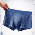 thumbnail image 3 of PBFRDSJ Man's Lace Boxer Briefs Mid Rise Soft Bulge Pouch Trunks Breathable Lightweight Seamless Underpants, 3 of 8