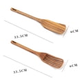thumbnail image 2 of SNNROO Wooden Spatula, Heat Resistant Non Stick Acacia Wood Spatula ,Handmade Long Handle Flat Cookware for Kitchen, 2 of 6