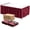 Burgundy, variant on Ivory Table Skirt 6 Pack - Disposable Plastic Table Skirts for Rectangle Tables 6ft 8ft & Round Tables - 29in x 14ft Self-Adhesive Strip - Birthday Wedding Decor