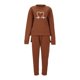 thumbnail image 2 of Gibobby Conjunto dama pants y sudadera afelpada Sudadera holgada de manga larga con estampado gráfico y chándal informal de forro polar para mujer(Marrón,G), 2 of 3