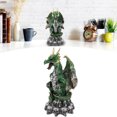 thumbnail image 3 of Gothic Dragon Figurine, Exquisite Carving, Resin Material, Dynamic And Mysterious, Multifunctional Design, Perfect For Halloween Decor And Holiday Ornaments, 3 of 8