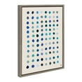 thumbnail image 2 of Kate and Laurel Sylvie Meditation 5 Framed Canvas Wall Art by Kelly Knaga, 18x24 Gray, Decorative Modern Blue Art Print for Wall, 2 of 6