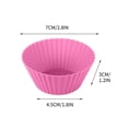 thumbnail image 6 of COM1950s Silicone Muffin Pan/Cups-Silicone Molds,3 in Jumbo Silicone Baking Cups Reusable Cupcake Liners Nonstick Large Cake Cups Set Stand Alone Cupcake Holder,10 Pack Auto Cup Holder Liner, 6 of 6