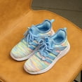 thumbnail image 3 of Kushyshoo Kids Sneakers Rainbow Blue Running Athletic Shoes for Girls Size 1 (Big Kid), 3 of 6