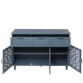thumbnail image 7 of American Sideboard Buffet Cabinet,Storage Cabinet with 3 Doors and 3 Drawers,Console Table for Bedroom,Living Room,Study,Blue, 7 of 7