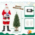 thumbnail image 4 of Costway 2 PCS 4 FT Pre-Lit Potted Christmas Tree Pine Needles 3 Modes Remote Control, 4 of 10