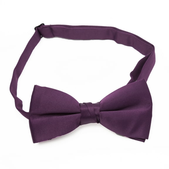Frankers Boy’s 2” Poly Satin Solid Color Adjustable Pre-tied Bow Tie, Multiple Colors Available