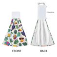thumbnail image 3 of Yayeee Kitchen Hanging Hand Towels Set of 2 with Loop Bathroom Absorbent Tie Towel, Vibrant Toucans Pattern, 3 of 7