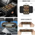 thumbnail image 5 of Yuyamidu Highland Cow Car Front Seat Cover Set Western Aztec Steering Wheel Cover Seat Belt Pads Armrest Cover Coasters Trash Bag Air Vent Bag Rearview Mirror Cover Keychain 12 PCS Auto Accessories, 5 of 6
