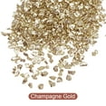 thumbnail image 2 of Uxcell 20g Crushed Glass Chips, 2-4mm Irregular Metallic Chunky Sequins Glass Stone Champagne Gold, 2 of 5