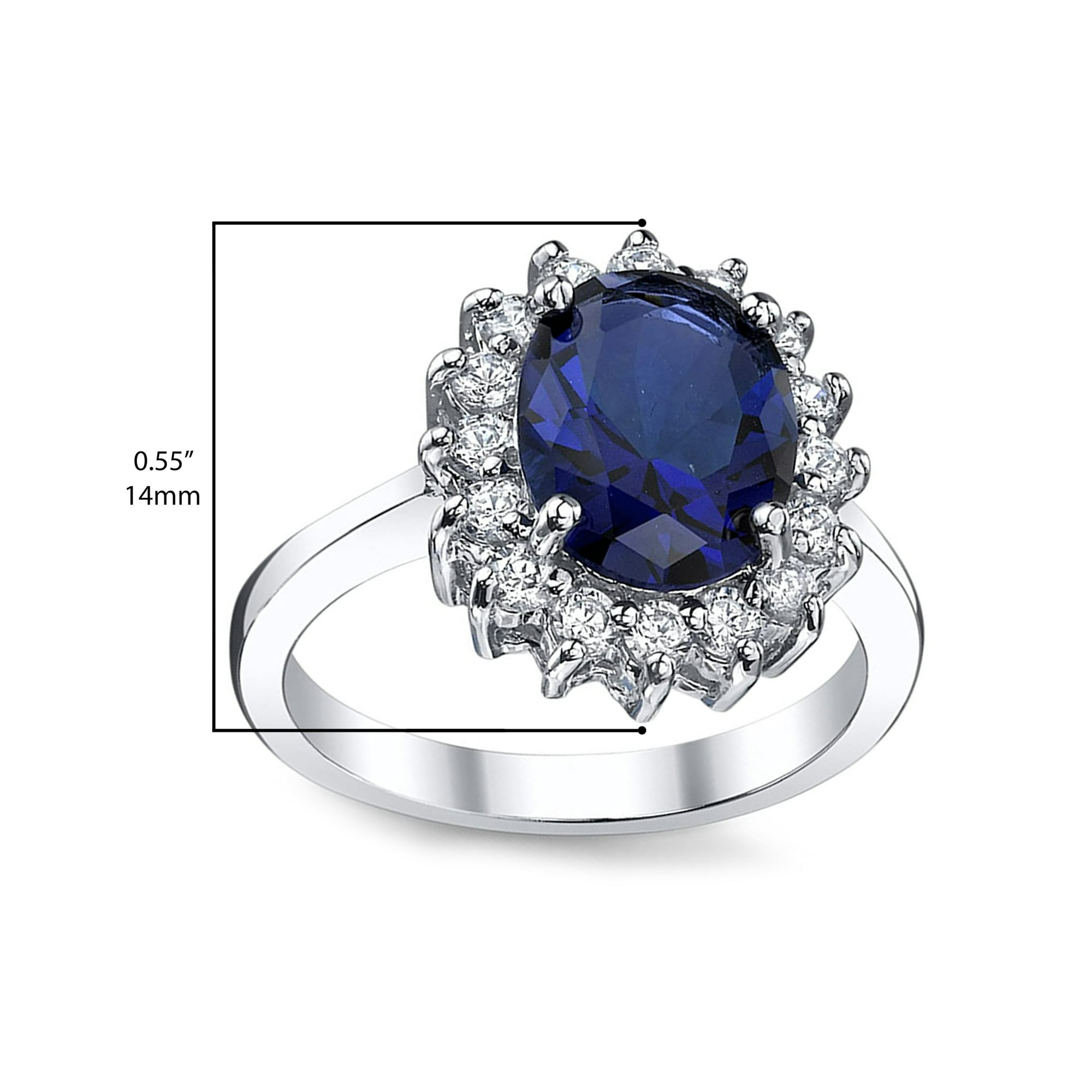 Cubic zirconia sapphire rings best sale