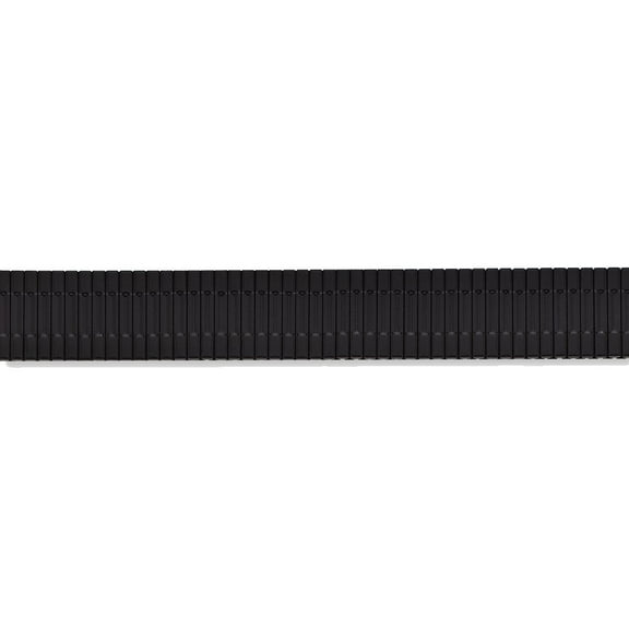 Mens Long 17-22mm Black-tone Expansion Band