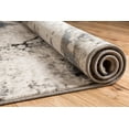 thumbnail image 7 of Well Woven Splash Blue & Grey Modern Abstract Geometric Paint Brush Stroke 2x7 (2'3" x 7'7" Runner) Area Rug Neutral Vintage Thick Soft Plush Shed Free, 7 of 7