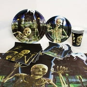 Halloween Eerie Estate Party Supplies, 8-Pack