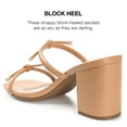 thumbnail image 3 of Journee Collection Womens Jessa Tru Comfort Foam Open Square Toe Block Heel Sandals, 3 of 6