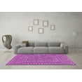 thumbnail image 3 of Ahgly Company Indoor Square Persian Purple Traditional Area Rugs, 4' Square, 3 of 4