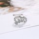 thumbnail image 1 of Nuevo Anillo de Plata de Ley 925 abierto ajustable moda exquisita estudiante novia mujer joyería accesorios fiesta de boda, 1 of 2