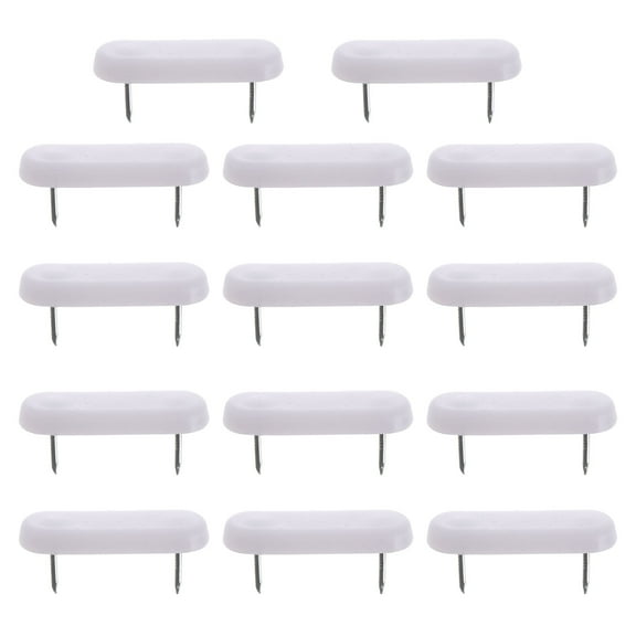 YSNOOWE Chair Feet Pad 100Pcs Plastic Furniture Leg Glide Nails Increase Height and Glide on Carpet 4.8x1.5x0.6in