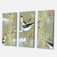 thumbnail image 3 of Designart ' Herons Birds In The Gray Water ' Farmhouse Canvas Wall Art Print, 3 of 3