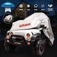 thumbnail image 3 of JOYLDIAS 12V Kids Ride on Truck Car Toy w/ MP3, LED Light, RC, Cover (White), 3 of 8