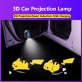 thumbnail image 2 of Lámpara de proyección dinámica de dibujos animados, luces de proyector 3D, lámparas de atmósfera inalámbricas para decoración de puerta de coche, advertencia de bienvenida, novedad Fivean unisex, 2 of 2