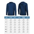 thumbnail image 4 of TRYSIL Men's Athletic Hooded UPF 50+ Sun Protection Long Sleeve Fishing Running Rash Guards Shirts, 4 of 6